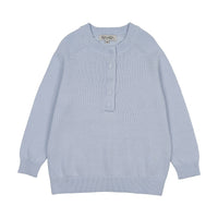 Kin And Kin Raglan Sleeve Sweater - Light Blue