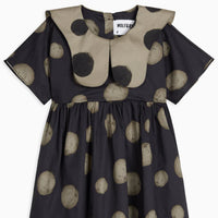 Wolf & Rita Polka Black Girl Dress Silva Woven
