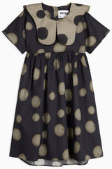 Wolf & Rita Polka Black Girl Dress Silva Woven