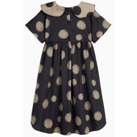 Wolf & Rita Polka Black Girl Dress Silvia Woven