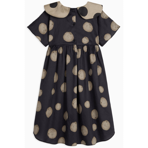 Wolf & Rita Polka Black Girl Dress Silvia Woven