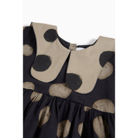 Wolf & Rita Polka Black Girl Dress Silvia Woven