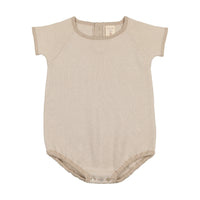 Analogie By Lil Legs Stripe Knit Romper Taupe
