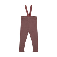 Lil Legs Suspender Leggings Dusty Plum