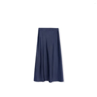 Mallory and Merlot  Navy A-line Slip Midi Skirt