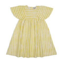 Kin And Kin Striped Jumper - Neon Yellow Stripes