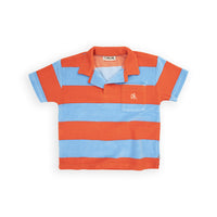Carlijnq Stripes Red/Blue Loose Fit Polo