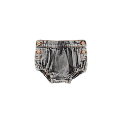 Piupiuchick Washed Black Denim Baby Shorties
