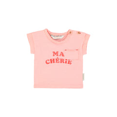 Piupiuchick Light Pink W/ "Ma Chérie" Print T'Shirt