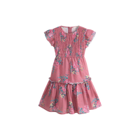 Cera Una Volta Ester Dress Pink Flowers
