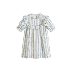 Cera Una Volta Raffaella Dress Blue Stripes