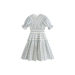 Cera Una Volta Evelina Dress Blue Stripes