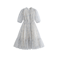 Cera Una Volta Donna Dress Blue Flower