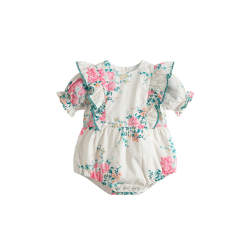 Cera Una Volta Nina Romper Pink Roses