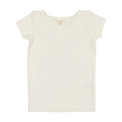 Analogie By Lil Legs Bamboo Tee Short Sleeve - Off White
