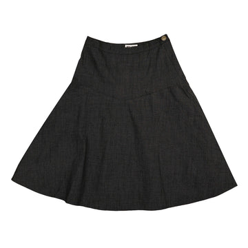 Resort Black Denim Skirt