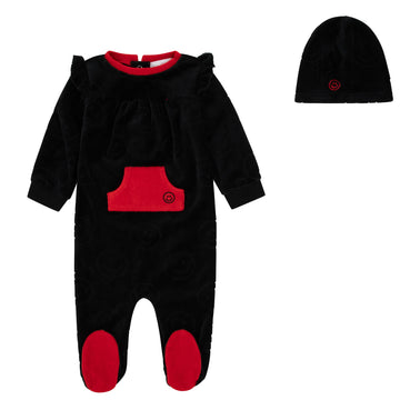 Miss Mini Sleepy Smiles Girl Romper + Beanie