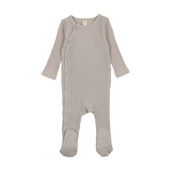 Lilette By Lil Legs Side Snap Rib Footie Mist