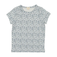 Analogie By Lil Legs Short Sleeve Tee Blue Floral