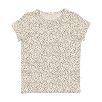 Analogie By Lil Legs Short Sleeve Tee Taupe Floral