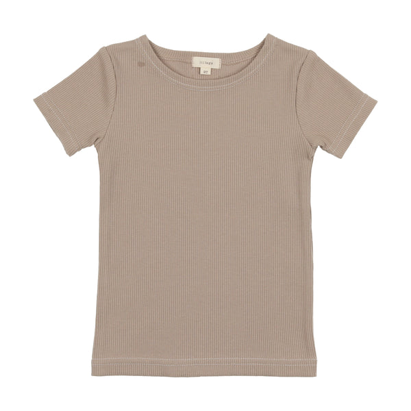 Analogie By Lil Legs Short Sleeve Tee Taupe