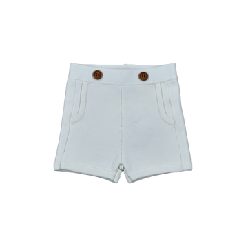 Sweet Threads Off-White Ace Shorts Knit