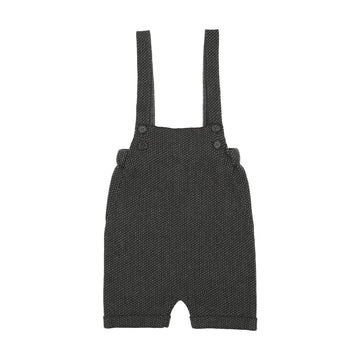Sweet Threads Monochrome Knit Romper - Grey Patterned