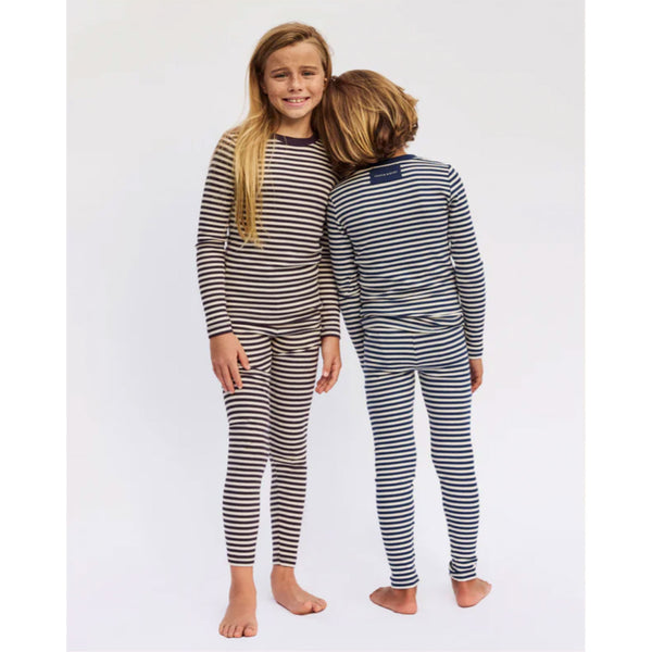 Little Parni Purple / Ivory Striped Pajamas