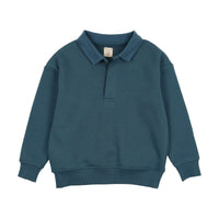 Lil Legs Sweatshirt Polo Blue