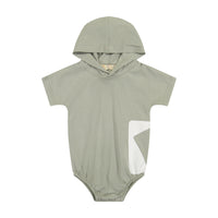 Retro Kids Sage    Sage Hood Romper