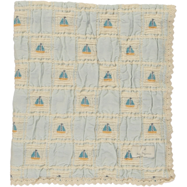 Bebe Organic Atlantic Boat Patchwork Sailor Special Blanket
