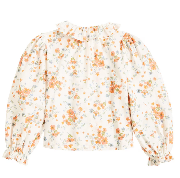 Pink Label By Petite Amalie Coral Floral Voile Shirt