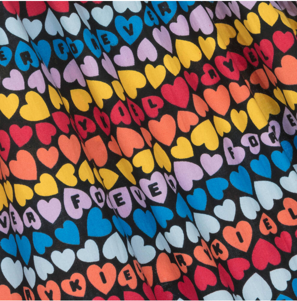 Sonia Rykiel Z41 Multi Heart  Print Skirt