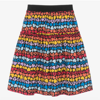 Sonia Rykiel Z41 Multi Heart  Print Skirt