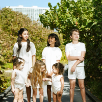 Zeebra Kids Pearl White Linen Shorts