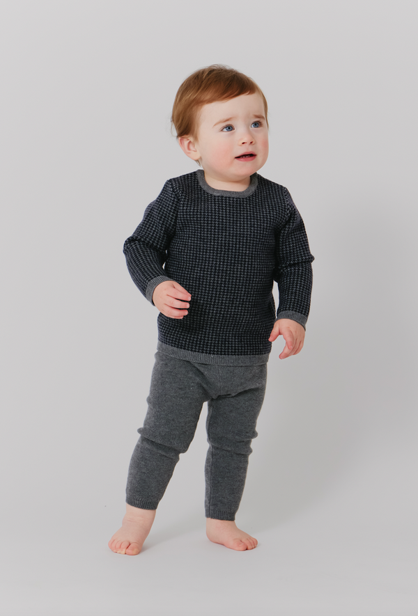 Kipp Grey Houndstooth Set