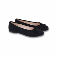 Camille Lucie Black Grey wool