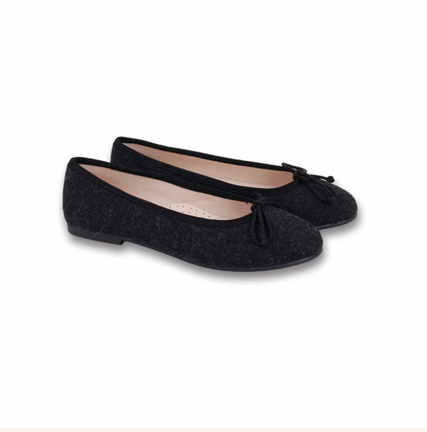 Camille Lucie Black Grey wool