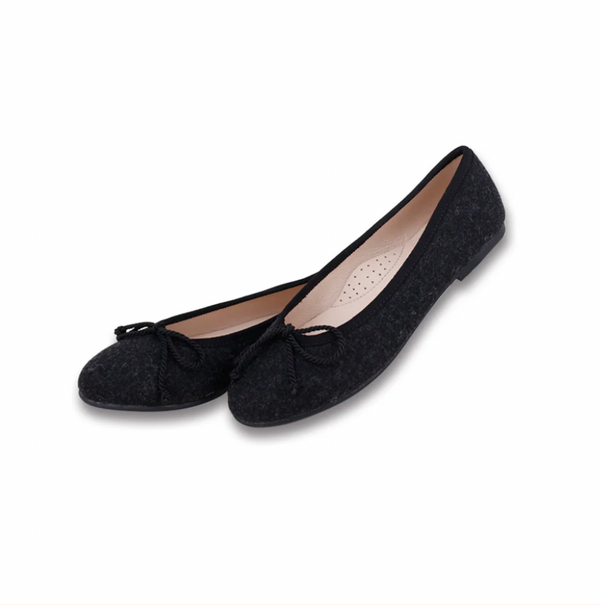 Camille Lucie Black Grey wool