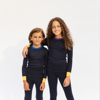 Little Parni Navy/Blue Colorblock Pajamas