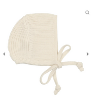 Lilette By Lil Legs Chunky Knit Bonnet Cream