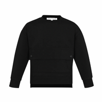 Little Parni Black Boys Center Pocket Sweatshirt (K464)