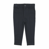 Lil Legs Husky Knit Pants With Seam Navy