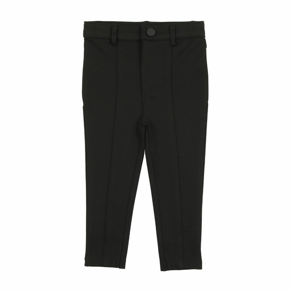 Lil Legs Husky Knit Pants Without Seam Black