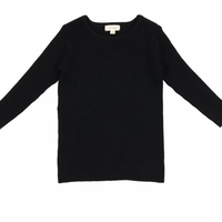 Lil Legs Knit Crewneck Sweater Black