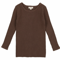 Lil Legs Knit Crewneck Sweater Brown