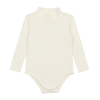 Lil Legs Bamboo Mockneck Onesie Winter White