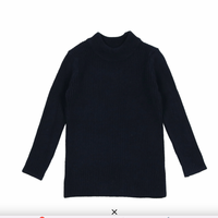 Lil Legs Knit Mockneck Navy