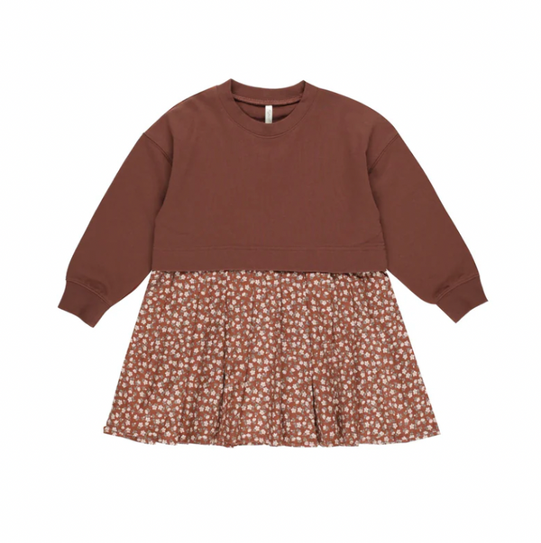 Rylee + Cru Sweatshirt Dress Rosette