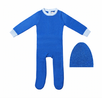 Zeebra Kids Cobalt Blue Neon Footie- NO HAT INCLUDED